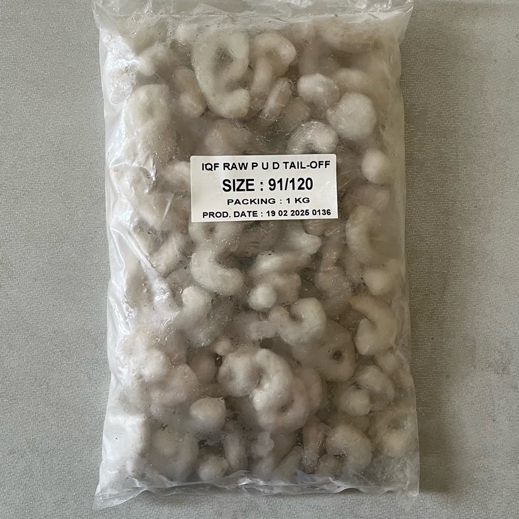

Udang Kupas 1 kg size kecil 91/120