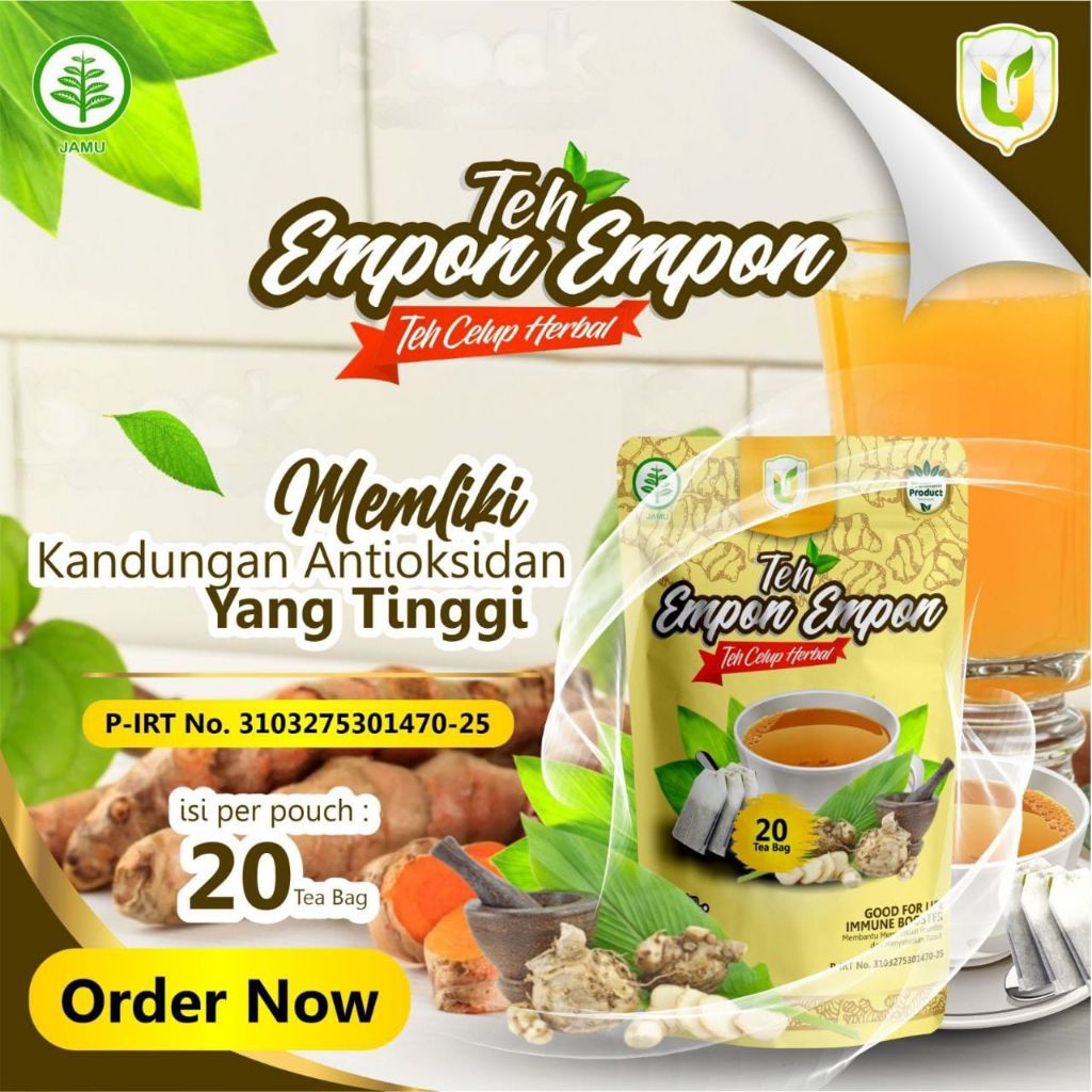 

TEH EMPON EMPON ISI 20 KANTONG Meningkatkan Imunitas Dan Menurunkan Hipertensi