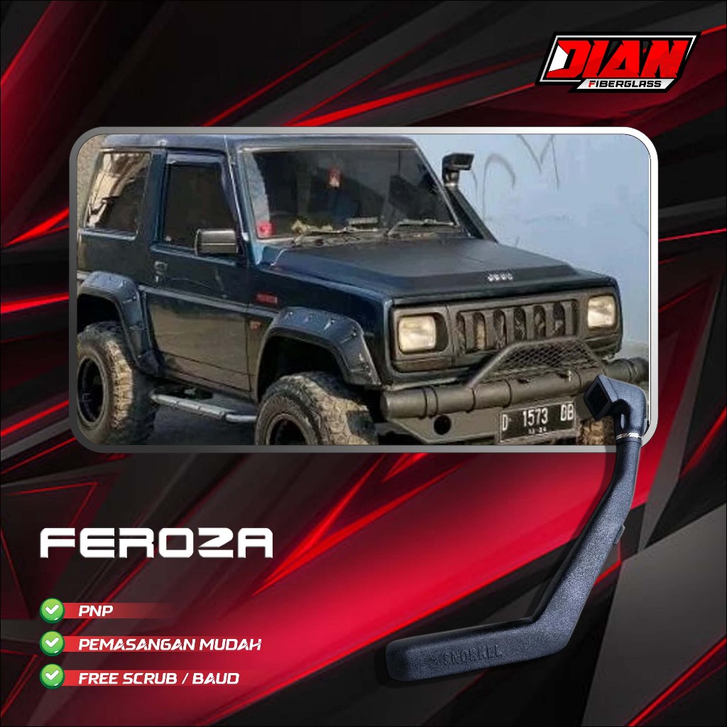 snorkel feroza cerobong asap variasi pnp murah berkualitas snorkel cerobong asap snorkel variasi fer