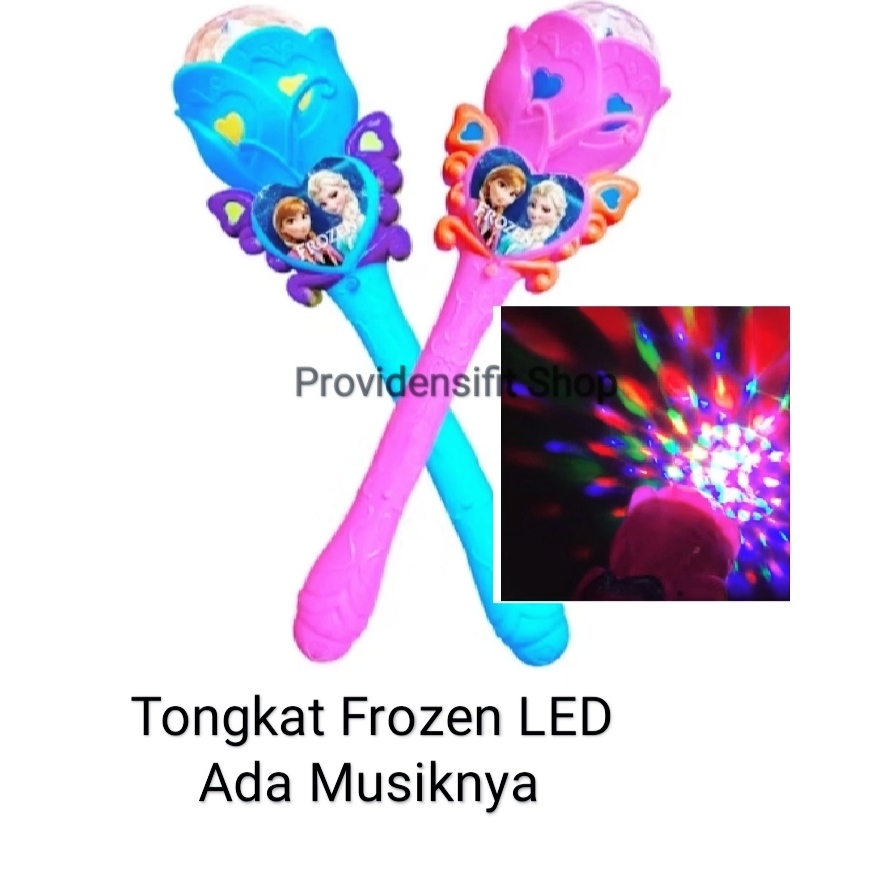Promo Mainan Anak Tongkat Frozen LED Bisa Nyala Ada Musiknya/Tongkat Frozen Ajaib Lampu Disco