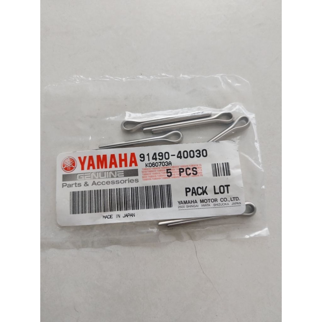 PIN COTTER 91490-40030 (5 PCS) UNTUK MESIN TEMPEL YAMAHA 100-200PK