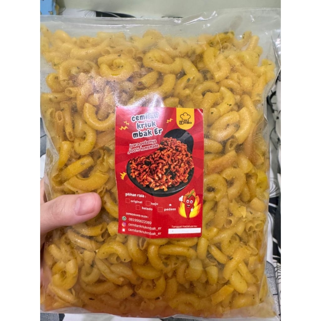 

makaroni original bawang daun jeruk kemasan 500gr