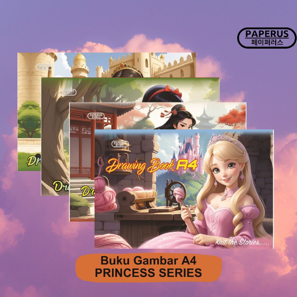

PAPERUS Buku Gambar A4 / Series PRINCESS / Buku Tulis Murah
