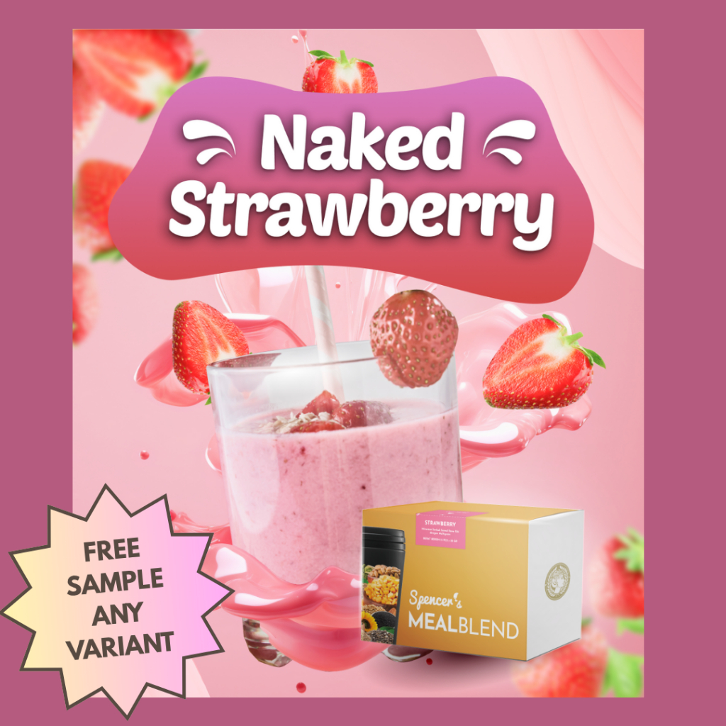 

SPENCER’S MEALBLEND - NAKED STRAWBERRY - FREE SAMPLE - MINUMAN NUTRISI LENGKAP UNTUK KEBUTUHAN HARIAN LOW CALORIE, NO SUGAR