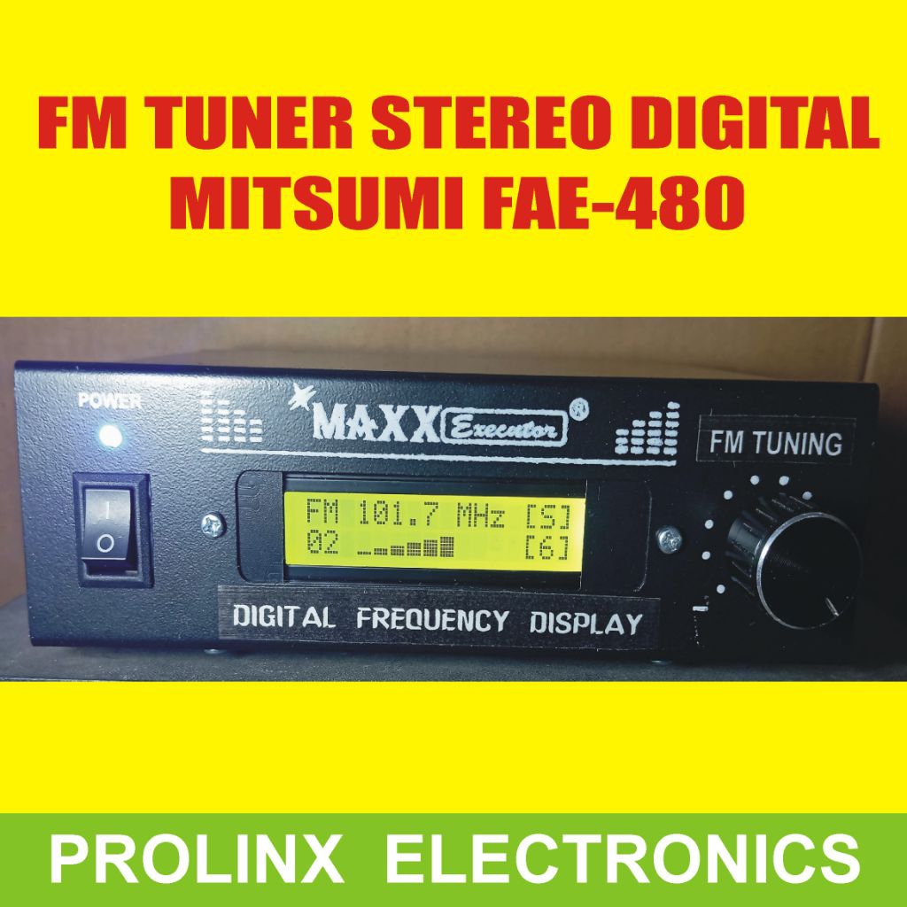 Radio Fm Tuner Stereo Digital Mitsumi FAE 480 dengan Preset Memori