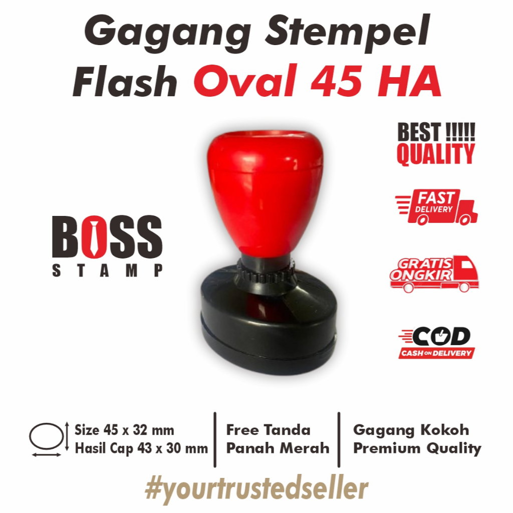 

GAGANG STEMPEL FLASH OVAL 45