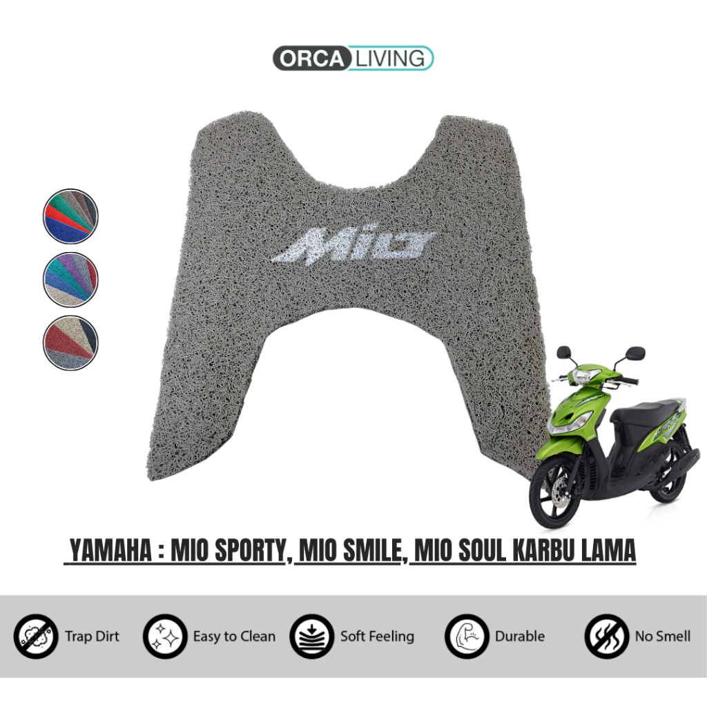 Karpet Mie Motor Yamaha MIO SPORTY, MIO SMILE, MIO SOUL KARBU LAMA / Karpet Pijakan Alas Kaki Motor