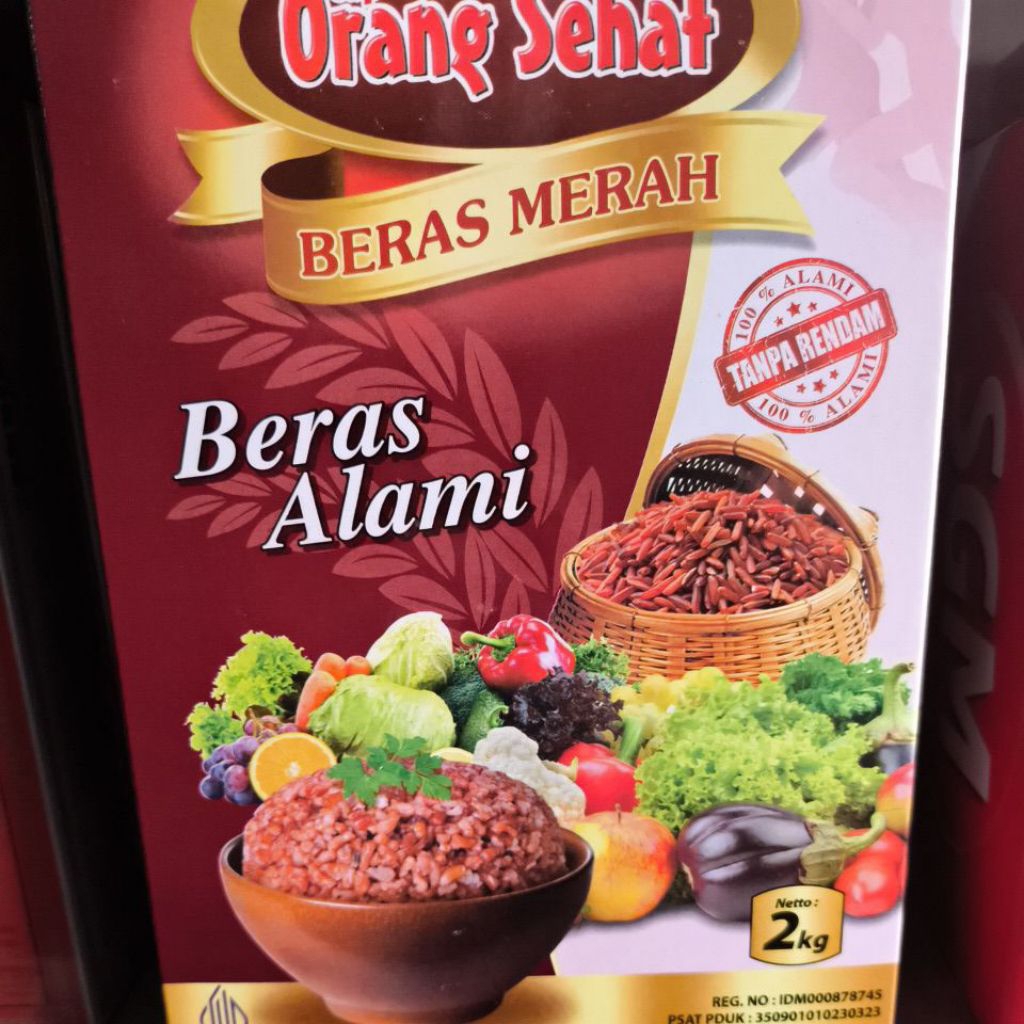 

Beras Merah Organik Cap orang Sehat 2kg