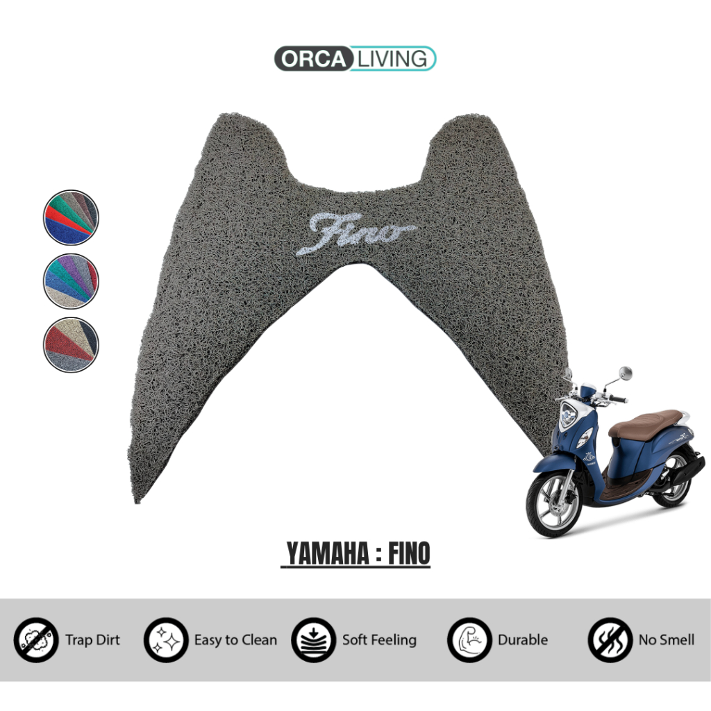 Karpet Mie Motor Yamaha FINO / Karpet Pijakan Alas Kaki Motor Yamaha FINO- Foam Backing
