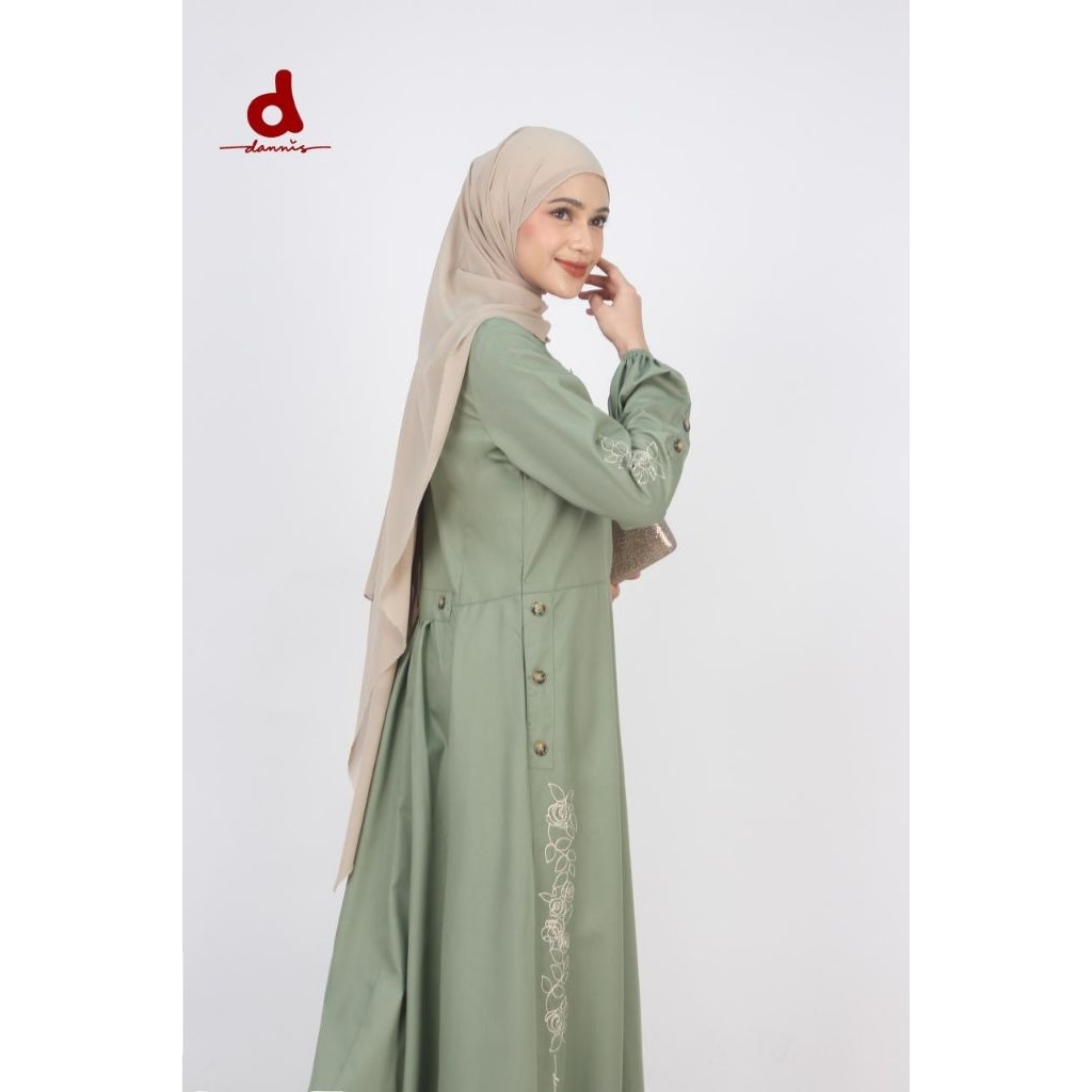 ❤dannis❤ Abaya d' Lyra Diskon Gamis Katun Toyobo premium bordir cantik