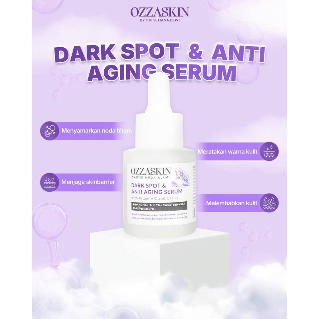 OZZASKIN Darkspot Serum Vitamin C untuk Anti Aging, Flek Hitam & Mencerahkan by Oki Setiana Dewi / O