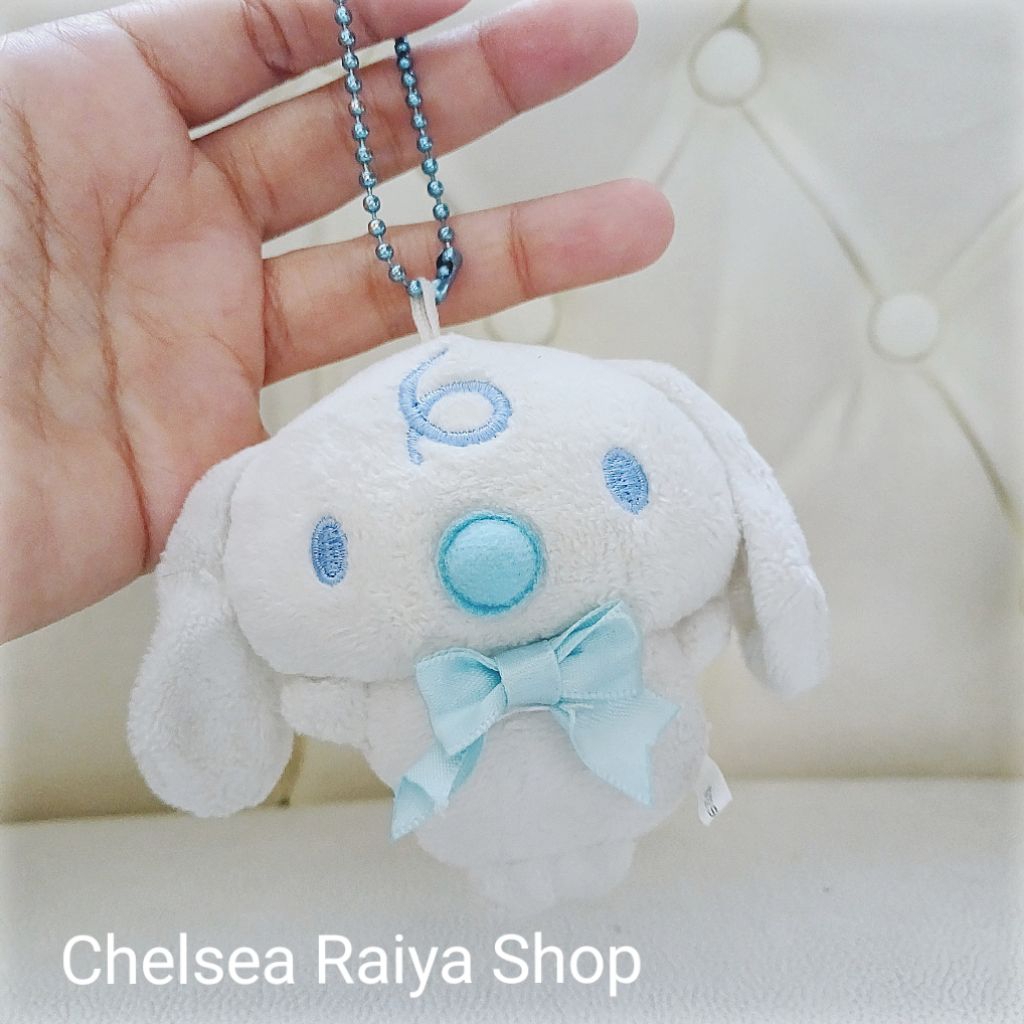 Boneka Plush Gantungan Tas Milk Baby Cinnamoroll Dot 8x9cm Cinamorol Cinamoroll Cinnamonroll Kawaii 