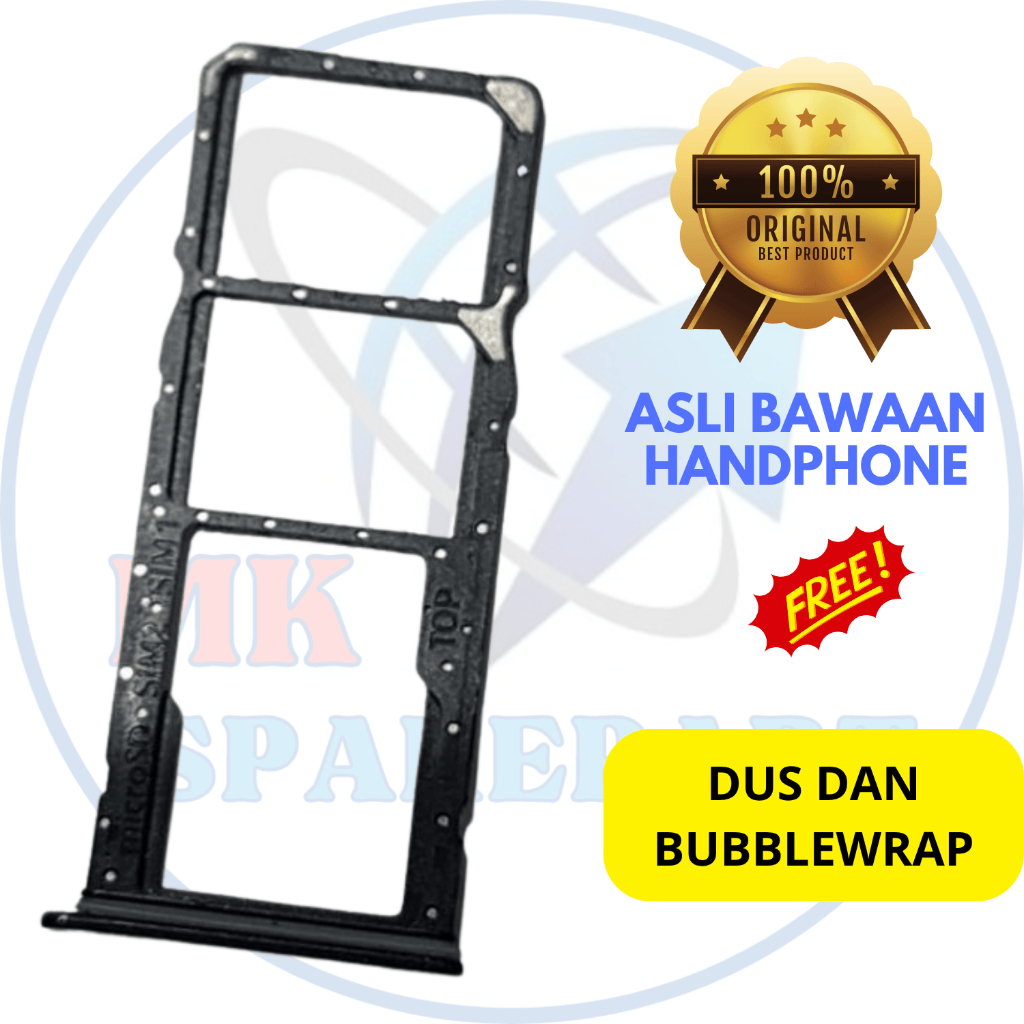 simtray samsung a03 core ori copotan - a032 - tempat kartu - slot sim