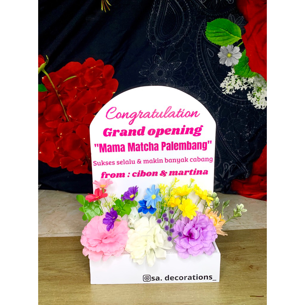 Flowers box mini | Flower box sign mini | Flowers box Pvc 20x30 | box Flowers