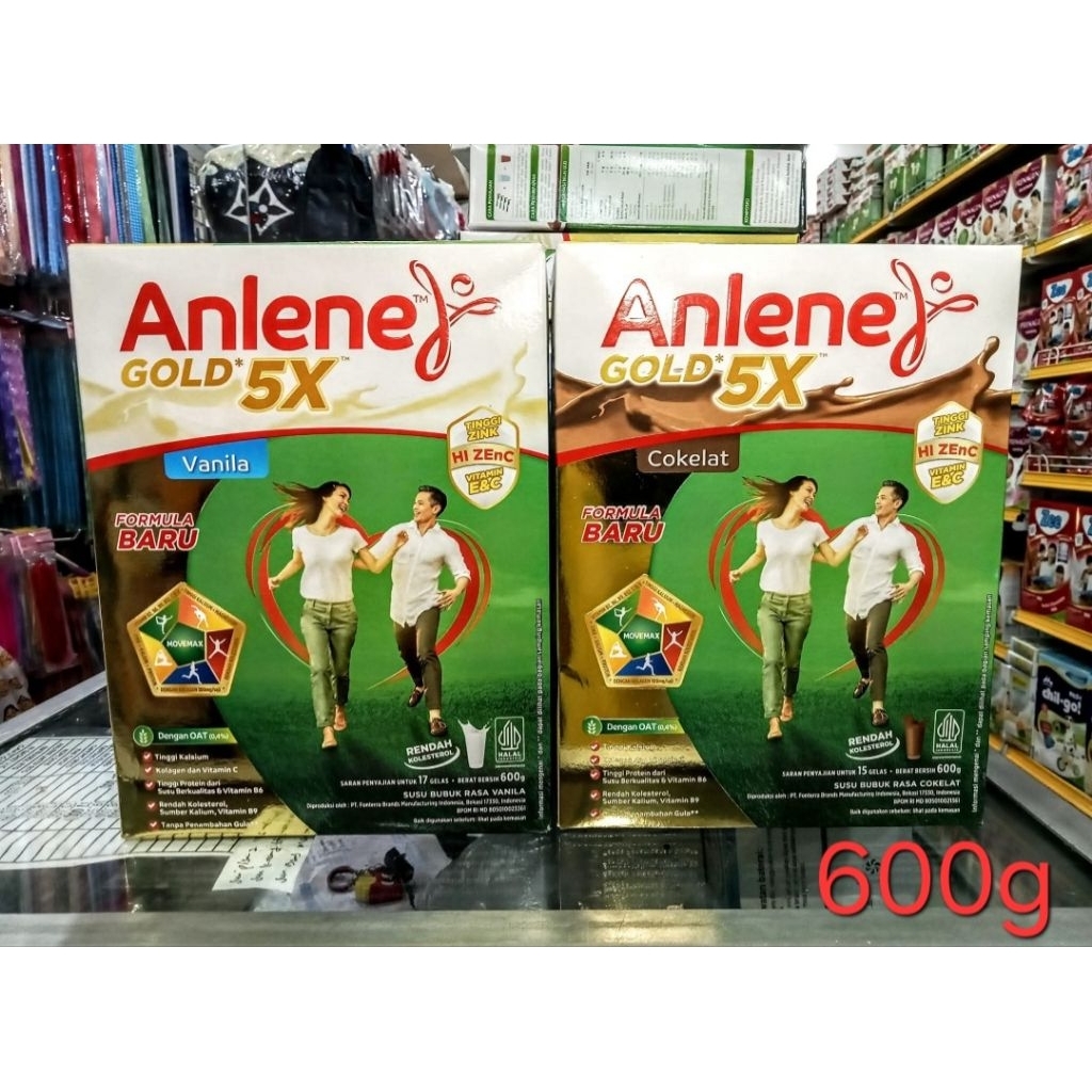 

Anlene gold 5x vanila coklat & original - 600g
