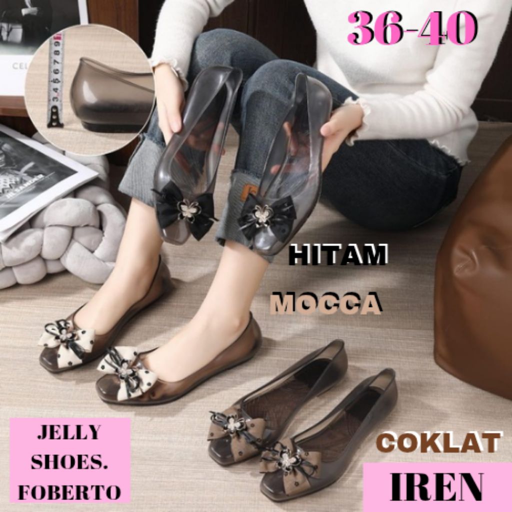 ( COD ) SPATU SEPATU JELLY SHOES JELLYSHOES PANSUS KACA PITA CEWE CEWEK WANITA IMPOR IMPORT KOREA