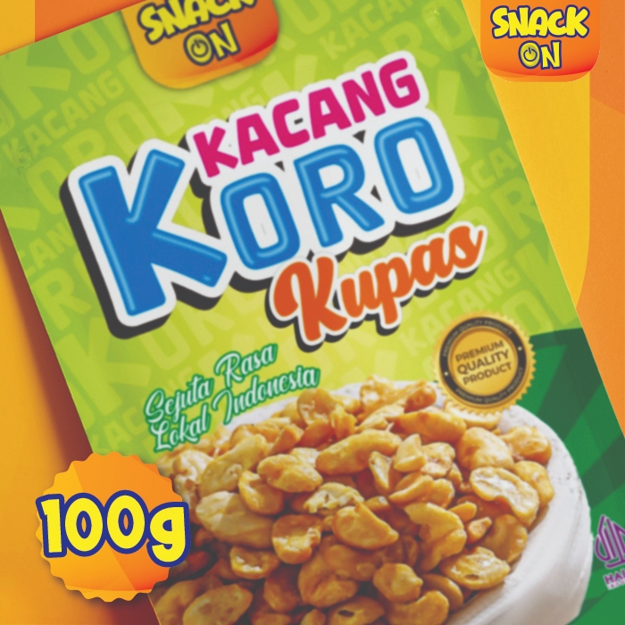 

Snack On Kacang Koro Kupas Original Asin Gurih