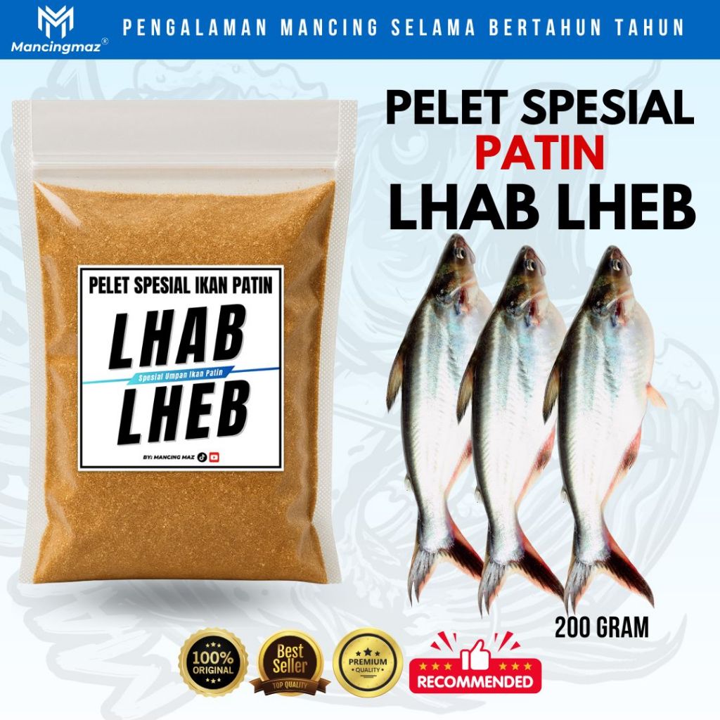 Pelet Patin Lhab Lheb Spesial Umpan Ikan Patin Untuk Mancing Galatama, Harian, Lomba dan Borongan