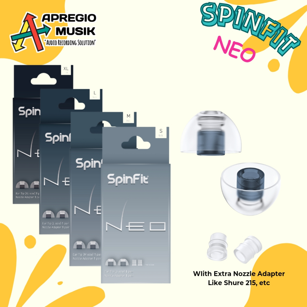 Spinfit NEO Premium Eartips earbuds Replacement For Earphone In Ear Monitor bukan spinfit CP360