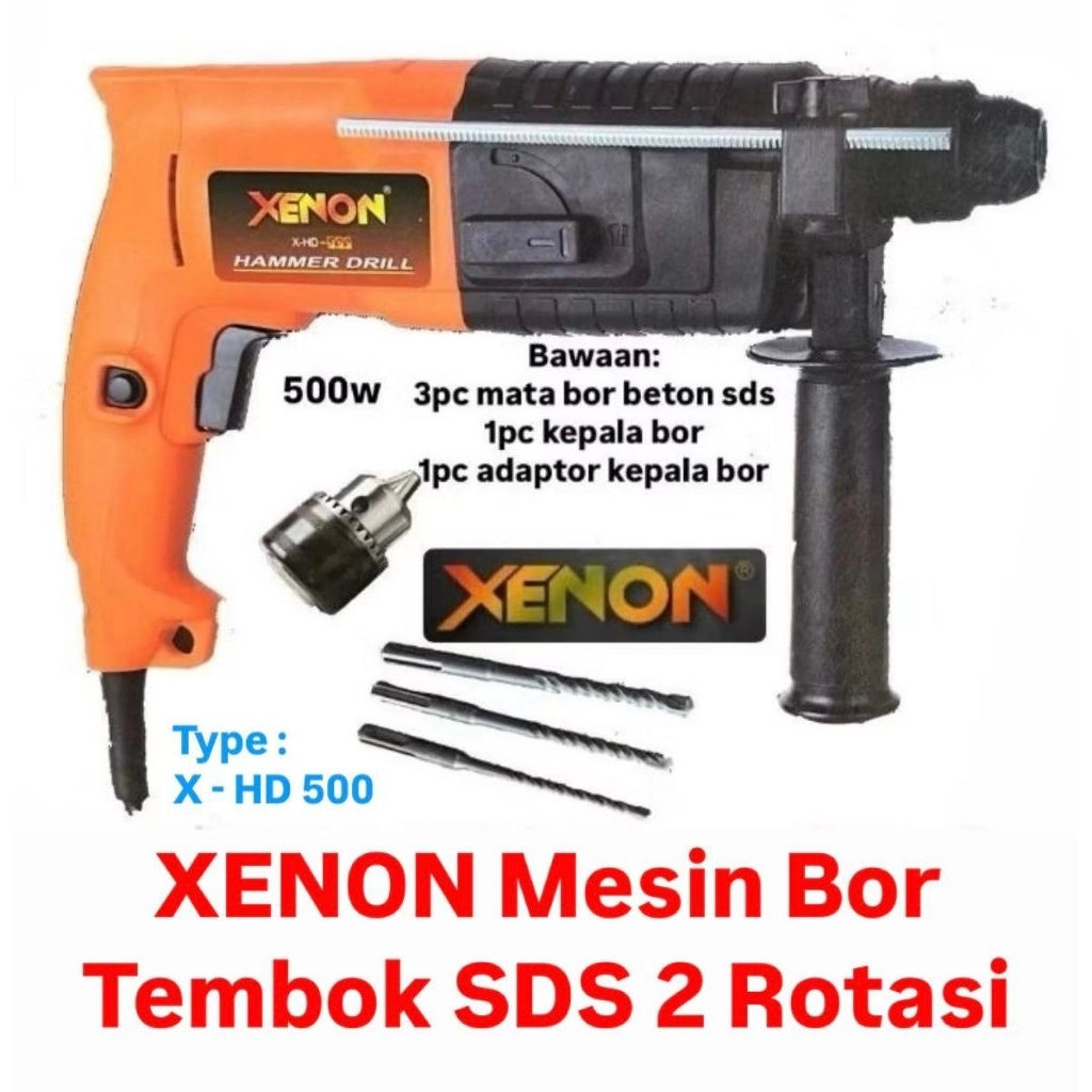 XENON mesin Bor SDS 2 rotasi X-HD500