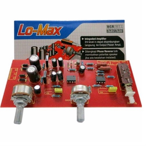 Kit Crossover Aktif Subwoofer Lo-Max 2075 TL-072 / NE 5532 / LM 4558 BELL Tone Control Bass
