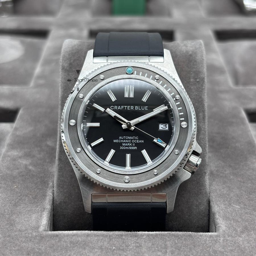 Jam Tangan Crafter Blue Mechanic Ocean Mark II 2 Black Hitam MO2SS001 Automatic Diver Mityota 9015 2