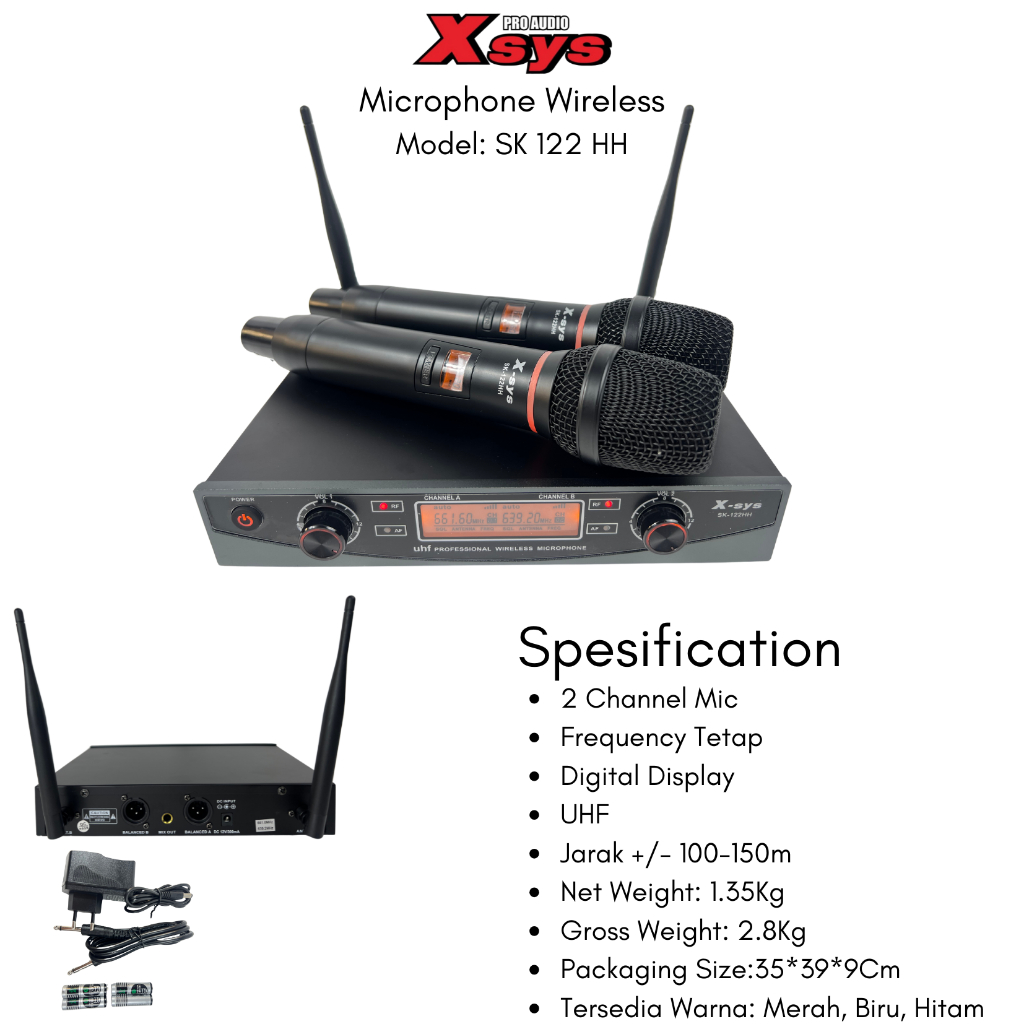 MIC WIRELESS XSYS TYPE SK122H