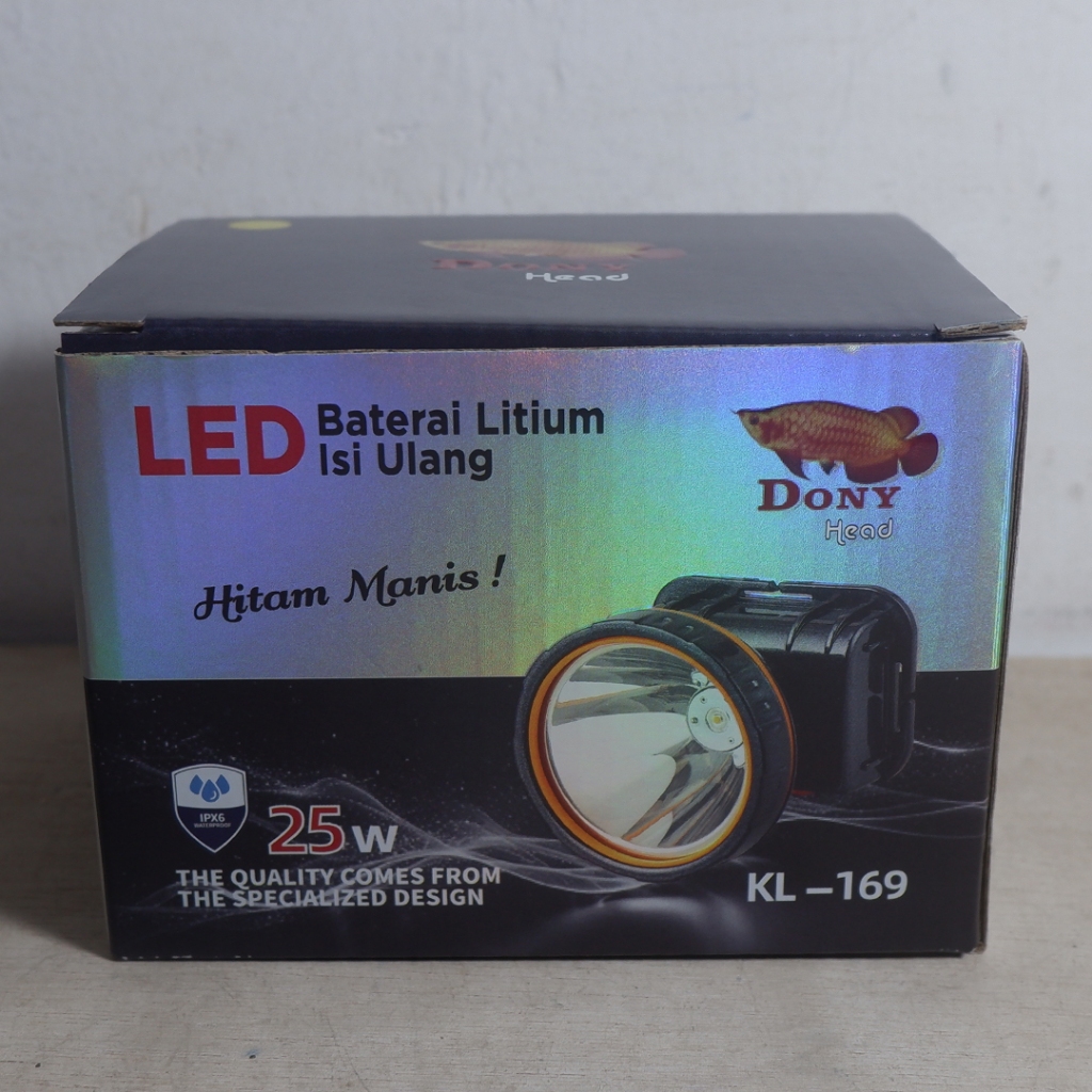 Senter Kepala Cas 25W LED Murah Dony KL-169