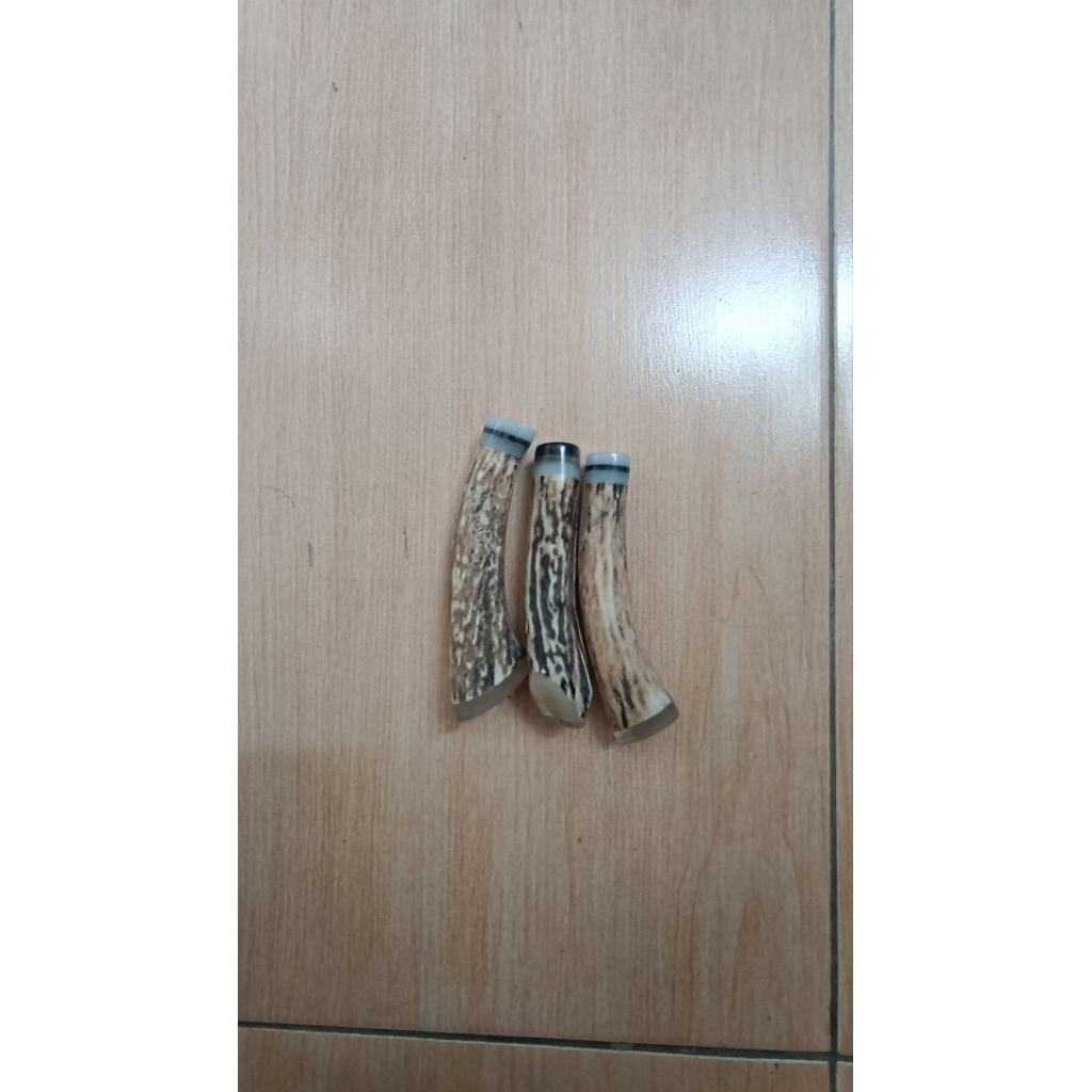 gagang pisau tanduk rusa asliiii