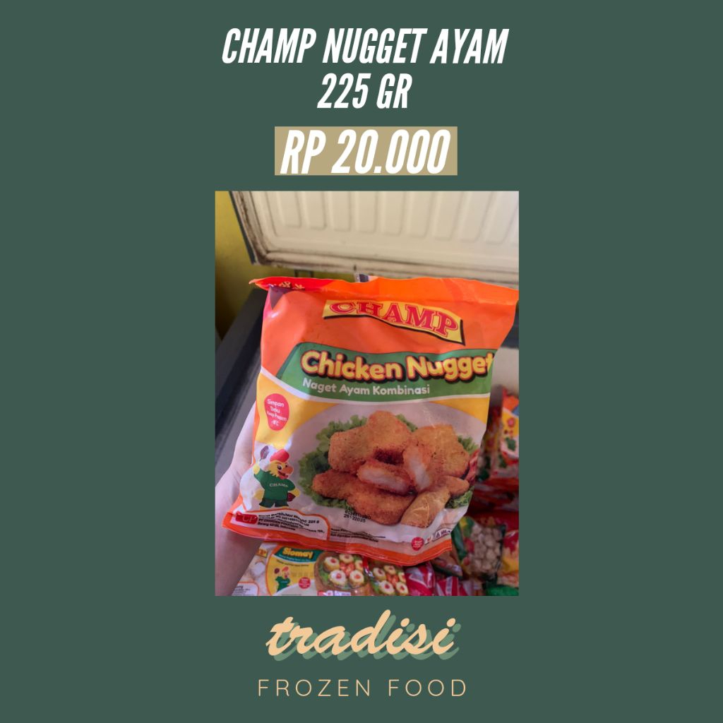 

CHAMP NUGGET AYAM 225 GR