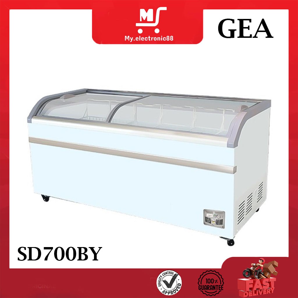 GEA Chest Freezer Sliding Curve Glass 700 liter SD700BY