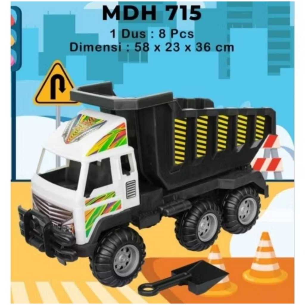 SG TOYS MDH 715 Mainan Mobil Truk Pasir Beko Dump Truck JUMBO MDH715