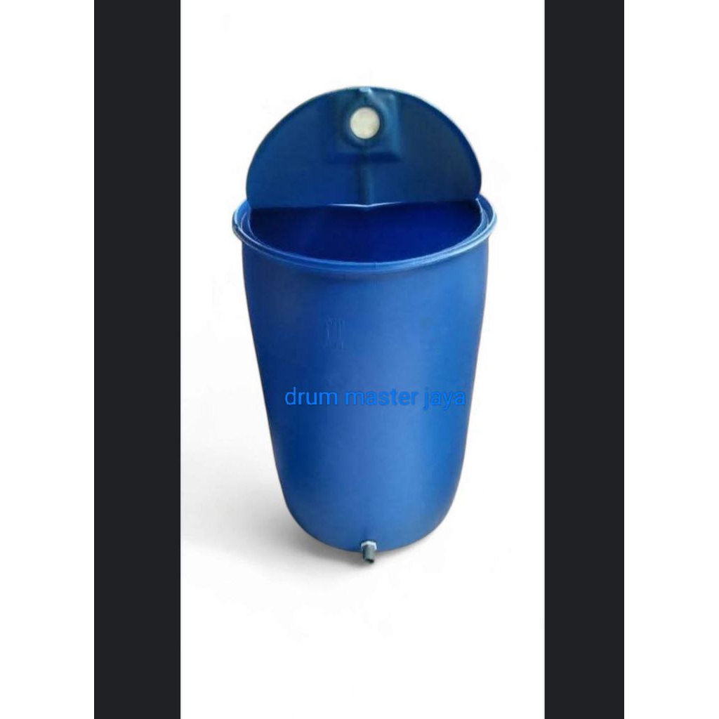 DRUM,TONG BIRU TUTUP KECIL,DREM plastik bekas 200 liter