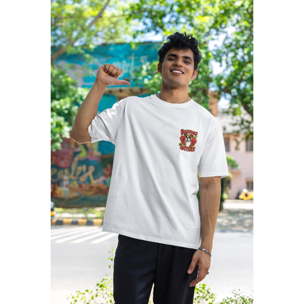 Artipaw Kaos Pria Wanita Gambar Anjing Boxing all my haters