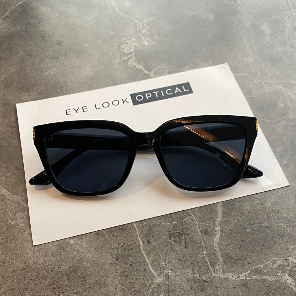 Kacamata hitam bening baru AloraGroup BECOLA black sunglass fashion wanita pria man women korea