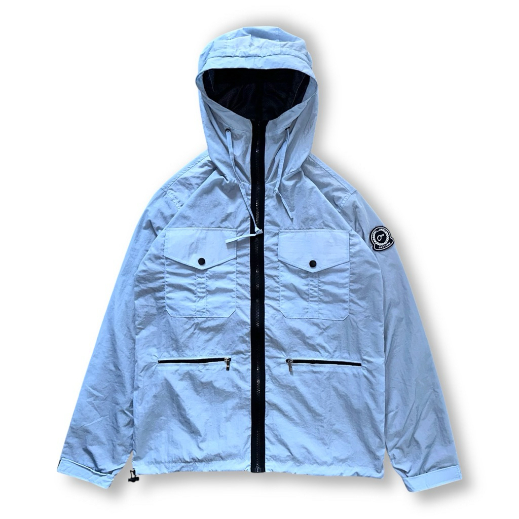 OUTFIRM - TURIN JACKET ICE BLUE NYLON