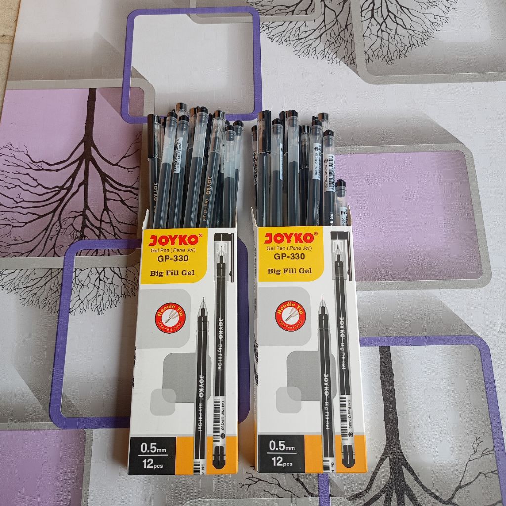 

Pulpen Gel, Pena JOYKO GP-330, 0,5mm (1 pack isi 12pcs) Tinta Hitam