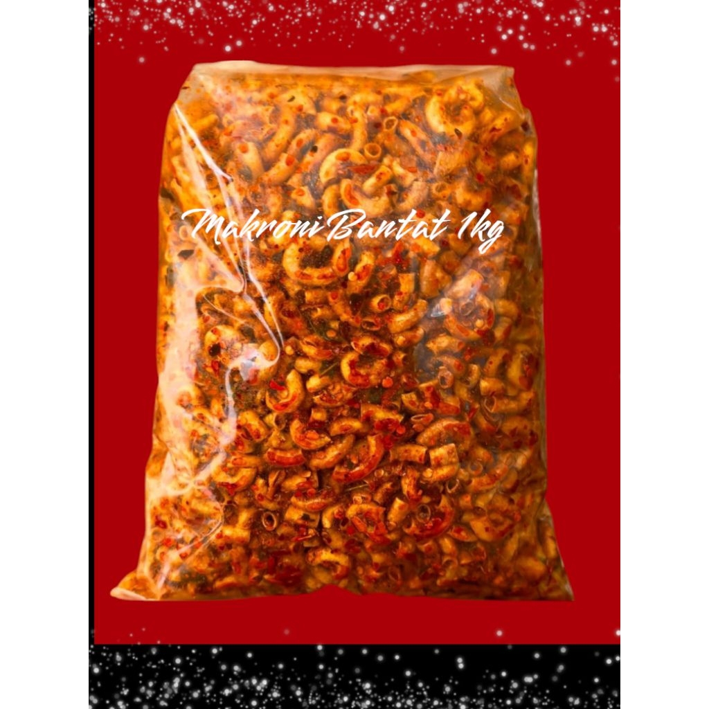 

Makroni Bantat Seblak Makroni cikruh pedas daun jeruk kemasan isi 500gram