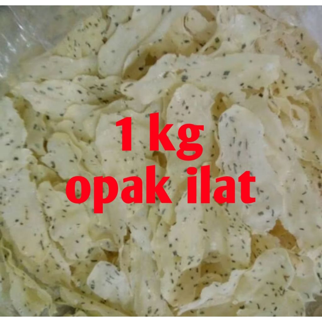 

opak lidah kucai opak ilat Wonosobo 1kg (mentah)