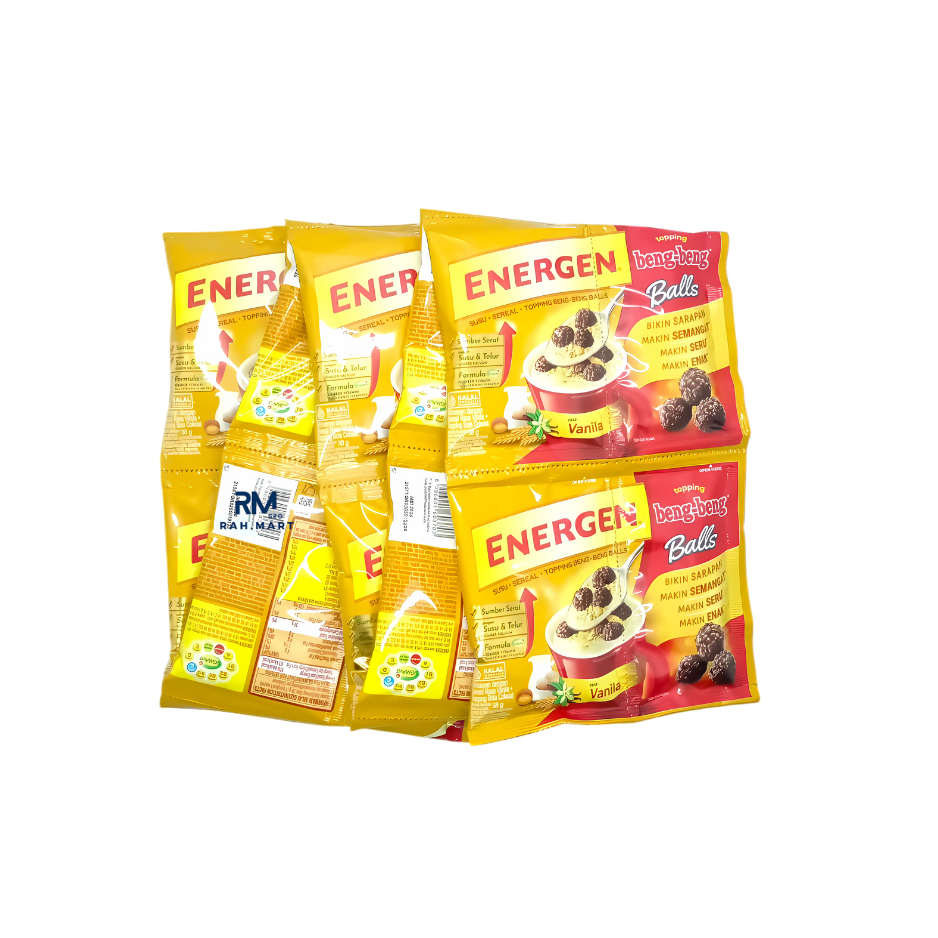 

Ygshop17 Energen Topping Beng Beng Balls Sereal Vanila Sachet 38Gr (Isi:10)