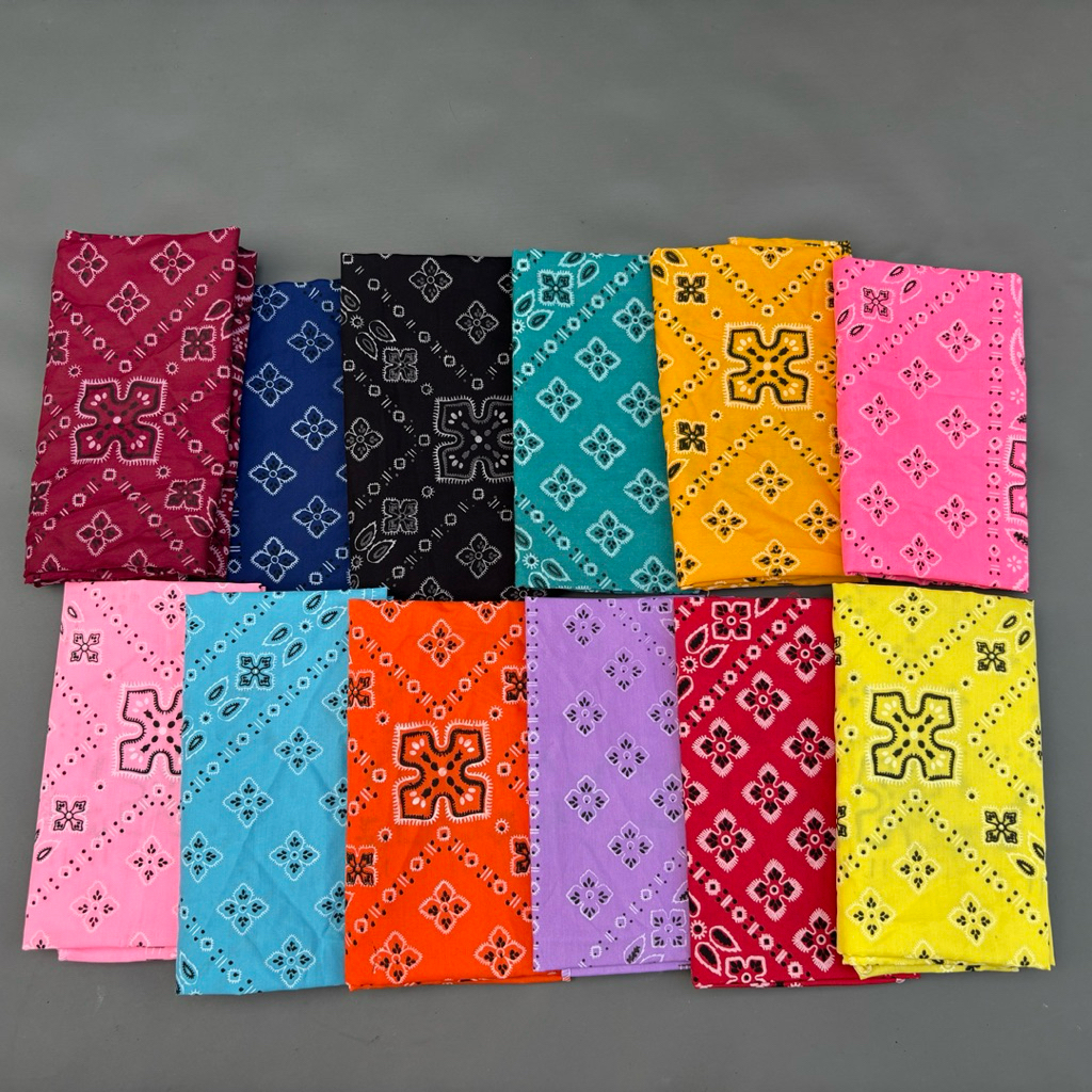 Bandana Slayer Motif Batik Serbaguna Pria Wanita Aksesoris Kain Nyaman Bahan Katun