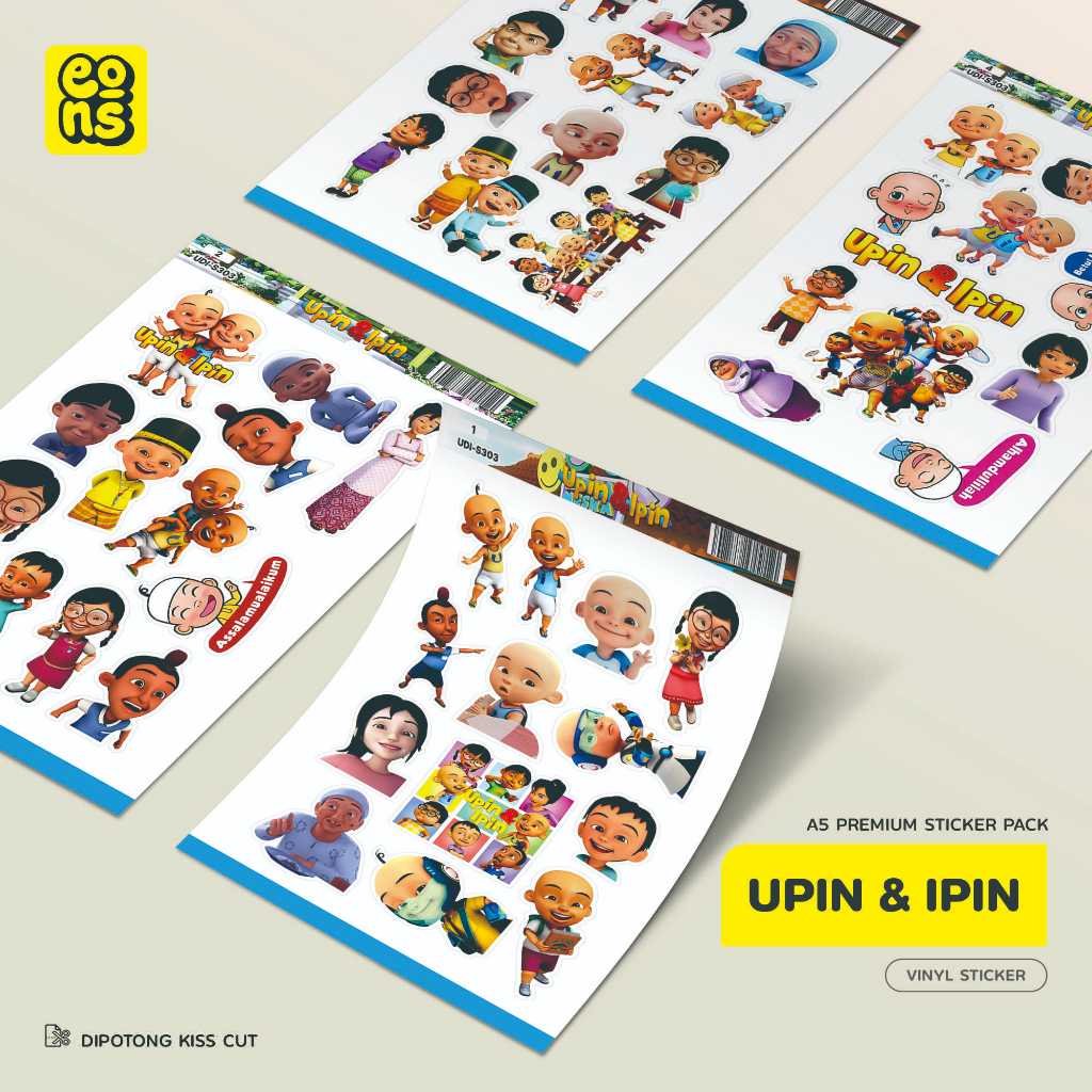 

Stiker Pack UPIN IPIN Waterproof Aesthetic- untuk Laptop, Motor, dan Helm - Paper Stationery