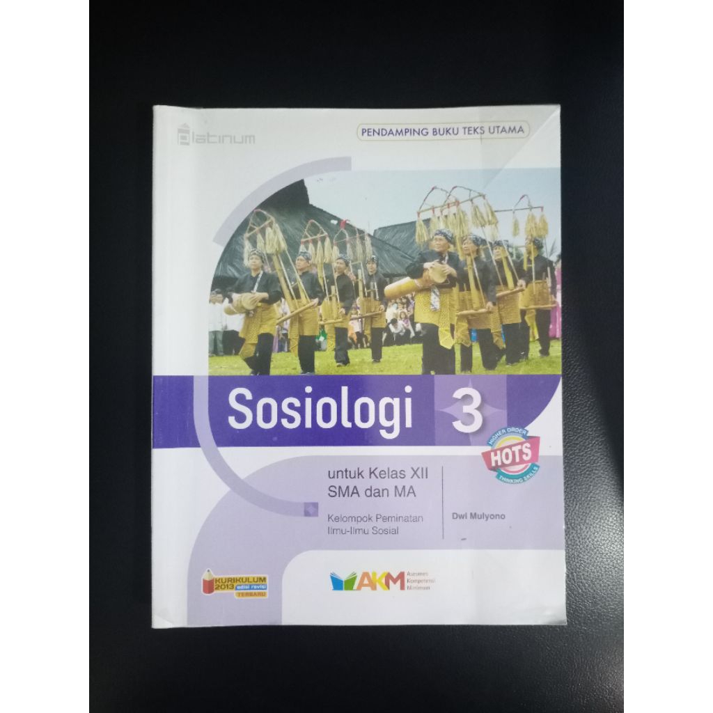 Buku Sosiologi Kelas 12 SMA / XII SMA PLATINUM TIGA SERANGKAI HOTS AKM