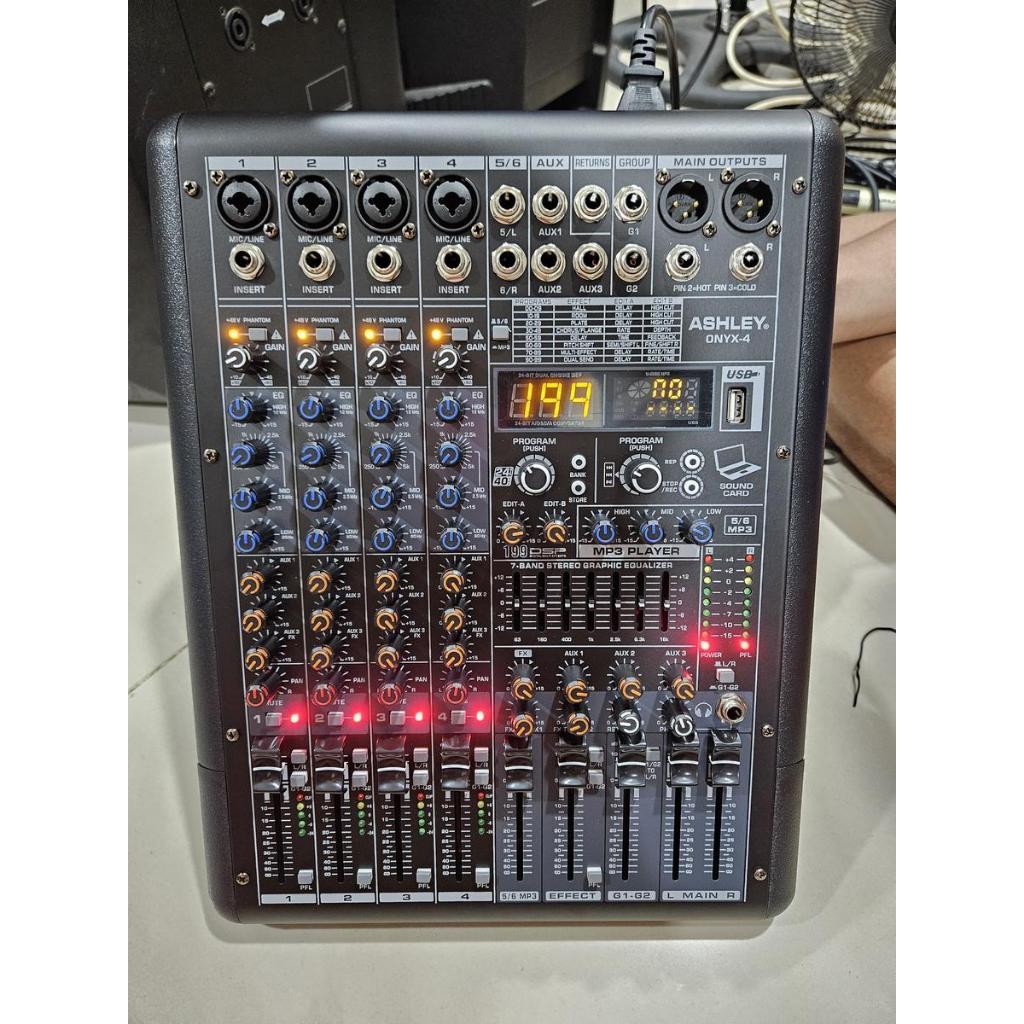 Mixer Recording 4 channel Ashley NEW ONYX 4 USB Audio Interface PC SOUNDCARD