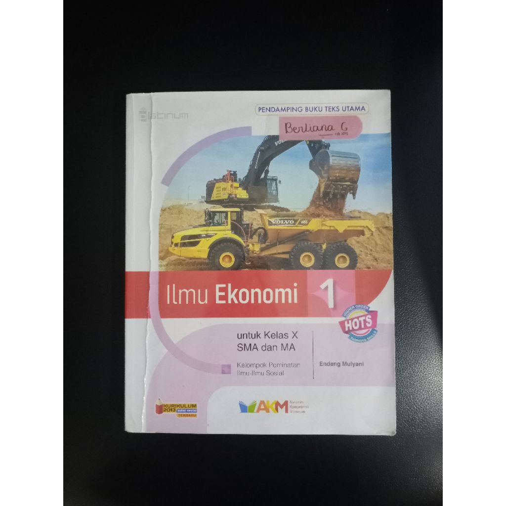 Buku Ilmu Ekonomi SMA Kelas 10 PLATINUM TIGA SERANGKAI HOTS AKM
