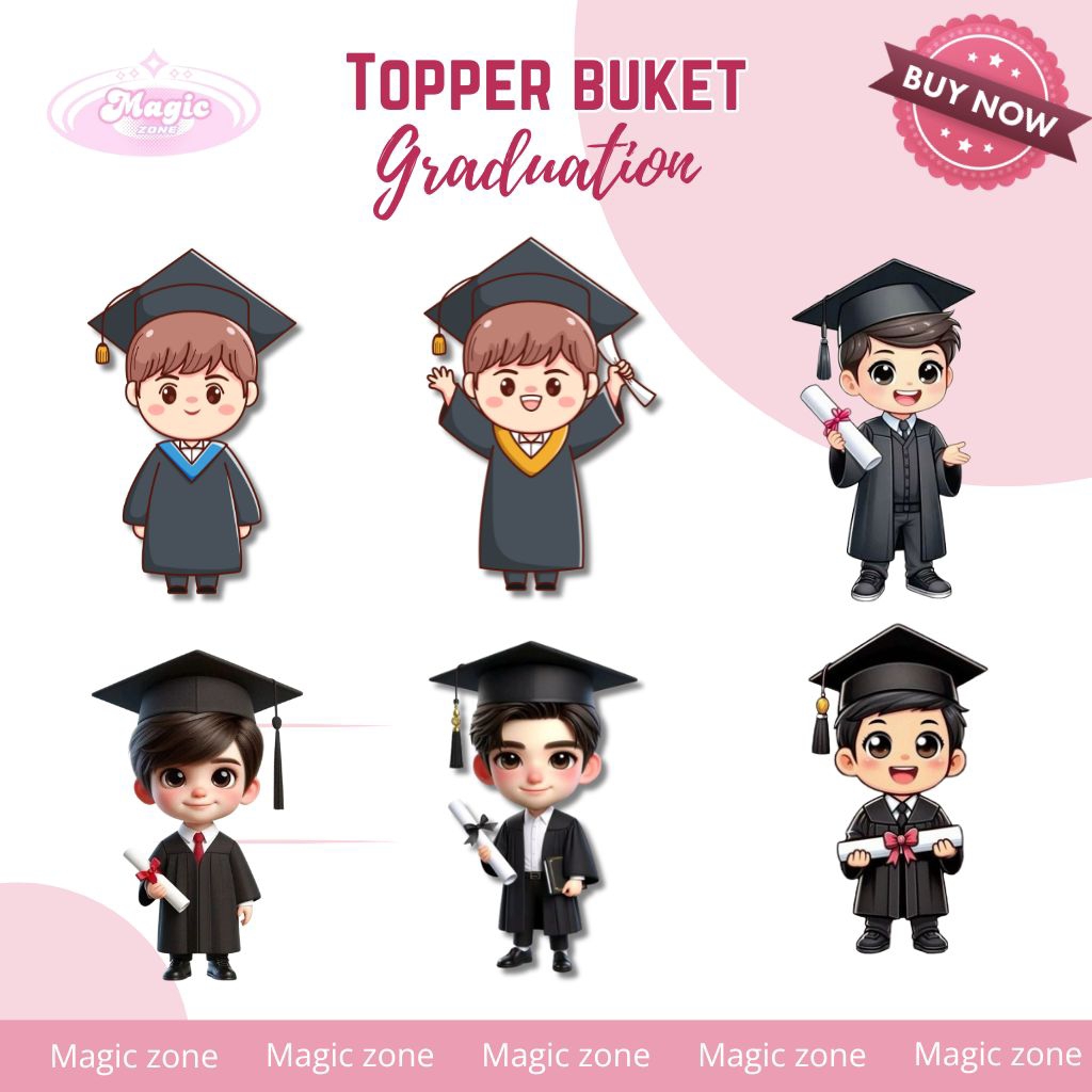 Topper Graduation/Topper buket wisuda/Happy Graduation