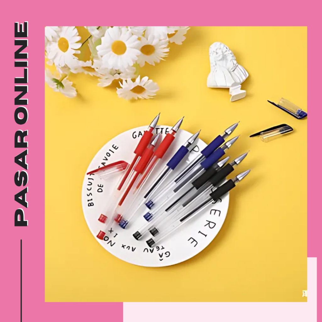 

PASAR ONLINE HL0008 Paket Hemat Alat Tulis 50 PCS Pulpen Gel Ink 0.5mm Standart Murah Y1996