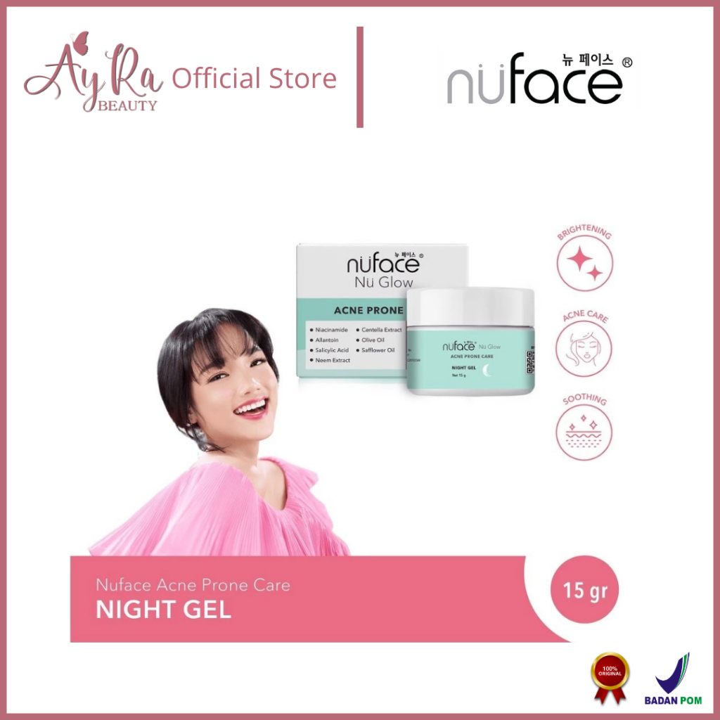 AyRa Beauty - Nuface Nu Glow Acne Prone Care Night Gel