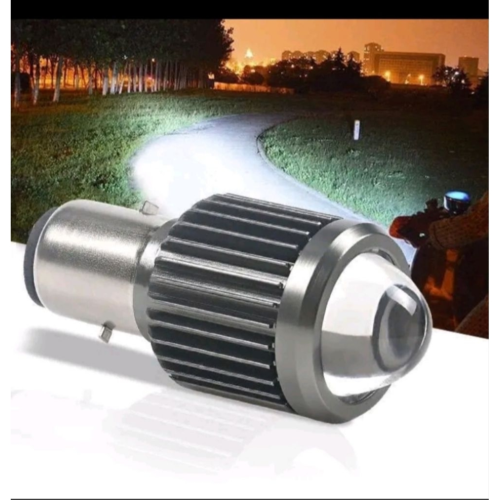 LAMPU LED LASER BA20D H6 LED LASER D2 H6 BA20D LAMPU LED MOTOR VESPA BA20D AC/DC