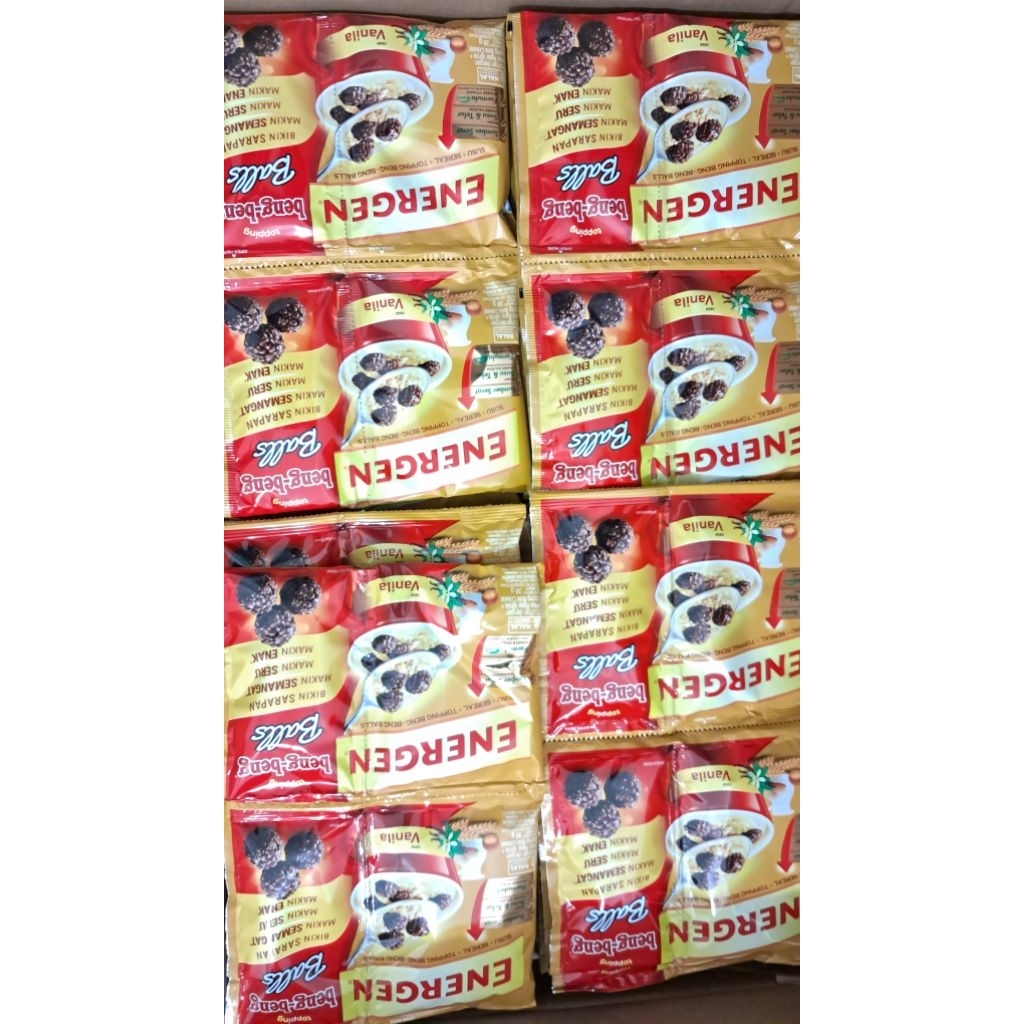 

New! Energen Toping Beng-Beng Balls 1 Renceng (10 Sachet)